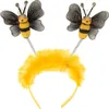 Bienen Harreif Bee mit 2 Bienen für Kinder und Erwachsene Kostüm-Zubehör Bienen Kostüm Accessoire Fasching Karneval Mottoparty Produktbild-Vorschau
