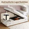 Flieks Hydraulisches Polsterbett 90x200cm mit Stauraum, Produktbild-Vorschau 6