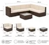 Mucola Lounge Set Polyrattan Gartenmöbel Rattanmöbel Produktbild-Vorschau 3