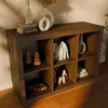 sweeek - Bücherregal Holzoptik 2 Ebenen 6 Stauräume - Produktbild-Vorschau 6