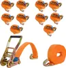 10x Spanngurt mit Ratsche Zurrgurt 6m 3000kg 3to 2-tlg. Produktbild-Vorschau 1
