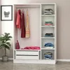 Skye Decor, Kale White Black - 2273, Kleiderschrank, Weiß, Produktbild-Vorschau 6