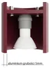 Plafonnier ORBIS 2 bordeaux 2xGU10  10W aluminium Voir les images du produit 4