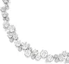 A close-up of a diamond necklace on a white background. Produktbild-Vorschau