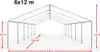 TOOLPORT Tendone per feste gazebo 6x12 m bianco PE 350 N Anteprima dell’immagine prodotto 5