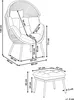 BELIANI Gartensessel Natürlich PE Rattan mit Hocker Produktbild-Vorschau 3