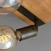 Reflektor otočný a výkyvný 4x E27 kov-dřevo Gunmetal Náhled obrázku produktu 5