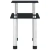 vidaXL Küchenregal Schwarz 45×16×26 cm Hartglas Produktbild-Vorschau 2