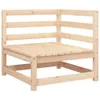vidaXL Gartensofa mit Fußhocker 2-Sitzer Massivholz Kiefer Produktbild-Vorschau 5
