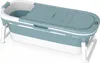 Faltbare Silikonbadewanne Blau Tragbares Bad Home SPA 152cm Produktbild-Vorschau 2