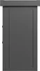 A front view of a dark gray metal storage cabinet with a sliding door. Anteprima dell’immagine prodotto