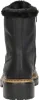 Back view of a black boot with a thick sole and fur lining. Voir les images du produit