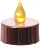 LED Teelichter - warmweiße flackernde Flamme - mit Batterien - D: 3,8cm - rosa - 6er Set Produktbild-Vorschau