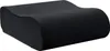 A black seat cushion with a curved shape. Podgląd zdjęcia produktu