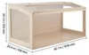 VEVOR Hamsterkäfig Nagerkäfig Nagarium Hamstergehege Holz Produktbild-Vorschau 8