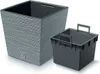 A square planter and a separate inner liner are shown against a white background. Náhled obrázku produktu
