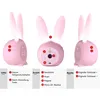 Nachtlicht,Kinder Wecker, mit niedlicher rosa Hasen, Snooze Produktbild-Vorschau 3