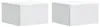 vidaXL Table de chevet murale, lot de 2, blanc, 33 x 34,5 x Voir les images du produit 2