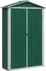 vidaXL Záhradný prístrešok zelený 116x45x175 cm Pozinkovaná Náhľad obrázku produktu 1