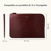 Funda para portátil Croco  15-16 pulgadas - Burgundy Vista previa de la imagen del producto 2