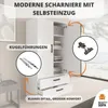 BEAUTYSOFA | Skříň s otočnými dveřmi TREND 90 cm Artisan, Náhled obrázku produktu 3