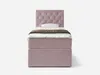 NORDELO Boxspringbett ELEGANTE 90x200 cm Rosa Komplett-Set Produktbild-Vorschau 8