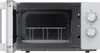An open white Hisense microwave with a metal rack inside, viewed from the front. Anteprima dell’immagine prodotto