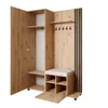Armoire LIVIA – Ensemble vestiaire avec miroir et cintres, Voir les images du produit 3
