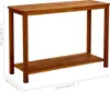 vidaXL Zahradní konzolový stůl 110x40x75 cm Masivní dřevo Náhled obrázku produktu 6