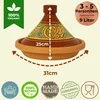 Tajine, originario del Marocco, con ricettario della cucina Anteprima dell’immagine prodotto 2