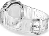 Close-up of the back of a clear G-Shock watch band and buckle. Produktbild-Vorschau