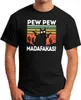 Herren T-Shirt Pew Pew Madafakas! schwarze Katze Fun-Shirt Produktbild-Vorschau 2