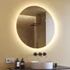 Zrkadlo s osvetlením 80 cm- Okrúhle kúpeľňové zrkadlo s LED Náhľad obrázku produktu 1