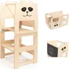 Montessori vzdelávacia veža 3v1 s tabuľou, skladacia na Náhľad obrázku produktu 1