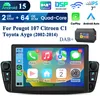 2+64G Carplay 7 "Android 15 Autoradio Für Peugot 107 Podgląd zdjęcia produktu 1