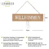 2er Set Willkommensschilder MDF Holz Herz Türschild Produktbild-Vorschau 2