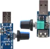 Two USB fan speed controllers are shown against a white background. Podgląd zdjęcia produktu