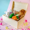 Creative Deco Duży Kufer Pudełko z Drewna | 34.5 x 25 x Podgląd zdjęcia produktu 2