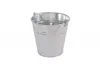 A single, empty, galvanized iron bucket with a handle, shown against a white background. Anteprima dell’immagine prodotto