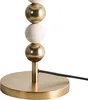 BELIANI Tischlampe Messing u. Beige Metall mit Stoffschirm Produktbild-Vorschau 7