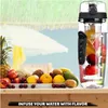Trinkflasche 1L Wasserflasche mit Fruchteinsatz, Produktbild-Vorschau 5