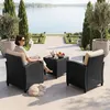 Set da giardino in rattan KOMFOTTEU, composto da 3 pezzi, Anteprima dell’immagine prodotto 2