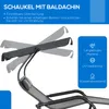 Outsunny Doppel-Sonnenliege Schaukelbank mit Sonnendach, Produktbild-Vorschau 4
