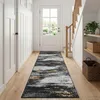 vidaXL Tappeto corridoio LESAKA, nero e oro, 50 x 450 cm Anteprima dell’immagine prodotto 2