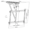 my wall HL 41 MWL TV Deckenhalter klappbar motorisiert 32 - Produktbild-Vorschau 2