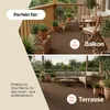 Tapiso Rasenteppich PEMBA Braun Höhe: 4mm Balkon Terrasse Produktbild-Vorschau 9