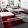 Designer Teppich Modern mit Konturenschnitt Karo Muster Produktbild-Vorschau 2