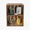 Holzkiste geflammt 40x30x25cm - Obstkiste Regalbox mit & Produktbild-Vorschau 3
