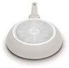 The underside of a frying pan with a textured base and a handle. Produktbild-Vorschau