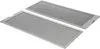 Two metal range hood filters are shown against a white background. Voir les images du produit